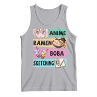 Anime Ramen Boba Sketching Tank Top Kawaii Otaku Manga Lover Japanese Pop Culture