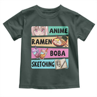 Anime Ramen Boba Sketching Toddler T Shirt Kawaii Otaku Manga Lover Japanese Pop Culture