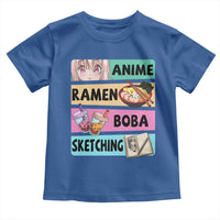 Anime Ramen Boba Sketching Toddler T Shirt Kawaii Otaku Manga Lover Japanese Pop Culture