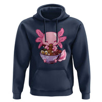 Kawaii Axolotl Eating Ramen Hoodie Japanese Noodles Lover Anime Otaku Manga