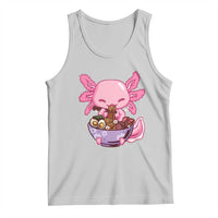 Kawaii Axolotl Eating Ramen Tank Top Japanese Noodles Lover Anime Otaku Manga