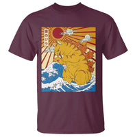Funny Cat Japanese Anime Kawaii T Shirt Catzilla Meme Retro Vintage Graphic - Wonder Print Shop