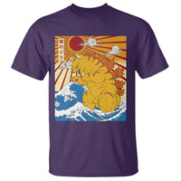 Funny Cat Japanese Anime Kawaii T Shirt Catzilla Meme Retro Vintage Graphic - Wonder Print Shop