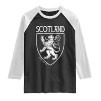 Scotland Lion Rampant Scottish Heritage Pride Graphic Raglan Shirt