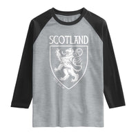 Scotland Lion Rampant Scottish Heritage Pride Graphic Raglan Shirt