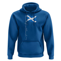 Scotland Saltire Waving Flag Hoodie Minimalist Scottish Heritage Pride
