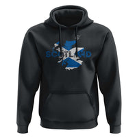 Scotland Map Saltire Flag Scottish Heritage Hoodie Vintage Country Pride