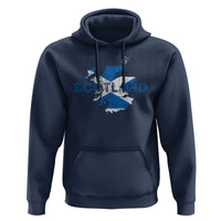 Scotland Map Saltire Flag Scottish Heritage Hoodie Vintage Country Pride