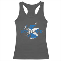 Scotland Map Saltire Flag Scottish Heritage Racerback Tank Top Vintage Country Pride