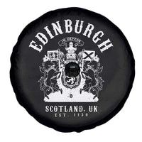 Edinburgh Scotland UK Est 1130 Spare Tire Cover Royal Coat of Arms In Defens Historic Crest Graphic
