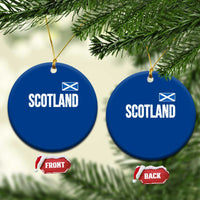 Scotland Saltire Flag Minimalist Athletic College Style Ceramic Ornament