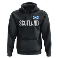 Scotland Saltire Flag Minimalist Athletic College Style Hoodie