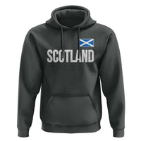 Scotland Saltire Flag Minimalist Athletic College Style Hoodie
