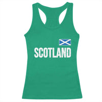 Scotland Saltire Flag Minimalist Athletic College Style Racerback Tank Top