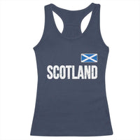 Scotland Saltire Flag Minimalist Athletic College Style Racerback Tank Top