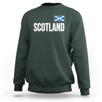 Scotland Saltire Flag Minimalist Athletic College Style Sweatshirt