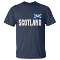 Scotland Saltire Flag Minimalist Athletic College Style T Shirt