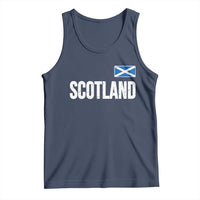 Scotland Saltire Flag Minimalist Athletic College Style Tank Top