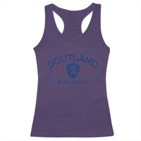 Scotland Celtic Nation Est 843 Racerback Tank Top Lion Rampant Shield Patriotic Scottish Heritage