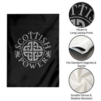 Scottish Power Celtic Knotwork Shield Emblem Garden Flag Traditional Tribal Heritage Scottish Pride
