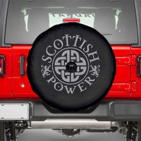 Scottish Power Celtic Knotwork Shield Emblem Spare Tire Cover Traditional Tribal Heritage Scottish Pride