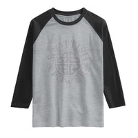 Scottish Power Celtic Knotwork Shield Emblem Raglan Shirt Traditional Tribal Heritage Scottish Pride