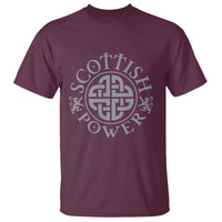 Scottish Power Celtic Knotwork Shield Emblem T Shirt Traditional Tribal Heritage Scottish Pride
