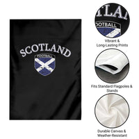 Scotland Football Distressed Shield Saltire Flag Garden Flag Game Day Sports Soccer Fans