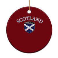 Scotland Football Distressed Shield Saltire Flag Ceramic Ornament Game Day Sports Soccer Fans