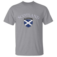 Scotland Football Distressed Shield Saltire Flag T Shirt Game Day Sports Soccer Fans