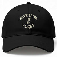 Scotland Rugby Distressed Vintage Traditional Thistle Baseball Cap Sports Fan Game Day
