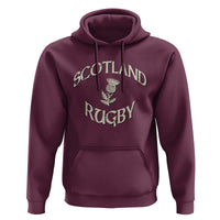 Scotland Rugby Distressed Vintage Traditional Thistle Hoodie Sports Fan Game Day
