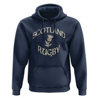 Scotland Rugby Distressed Vintage Traditional Thistle Hoodie Sports Fan Game Day