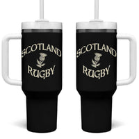 Scotland Rugby Distressed Vintage Traditional Thistle Tumbler With Handle Sports Fan Game Day