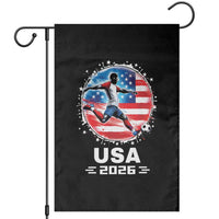 USA Soccer Patriotic Player 2026 Graphic Garden Flag United States Football Fan Spirit