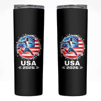 USA Soccer Patriotic Player 2026 Graphic Skinny Tumbler United States Football Fan Spirit
