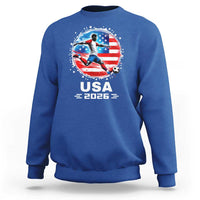 USA Soccer Patriotic Player 2026 Graphic Sweatshirt United States Football Fan Spirit