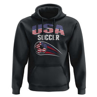 Patriotic USA Soccer Stars and Stripes Graphic Hoodie American Football Fan Game Day Spirit