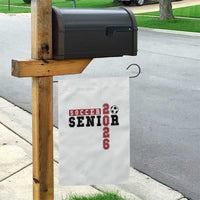 Soccer Senior Class of 2026 Typography Graphic Garden Flag High School Varsity Athlete Graduation Gift