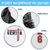 Soccer Senior Class of 2026 Typography Graphic Spare Tire Cover High School Varsity Athlete Graduation Gift