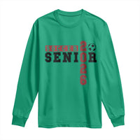 Soccer Senior Class of 2026 Typography Graphic Long Sleeve Shirt High School Varsity Athlete Graduation Gift
