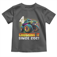 Monster Truck Birthday Toddler T Shirt Happy 4th Bday Party 4 Years Old Boy