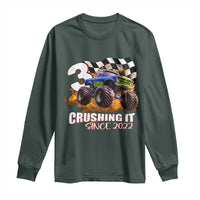 Monster Truck Birthday Long Sleeve Shirt Happy 3rd Bday Party 3 Years Old Boy