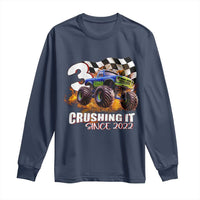Monster Truck Birthday Long Sleeve Shirt Happy 3rd Bday Party 3 Years Old Boy