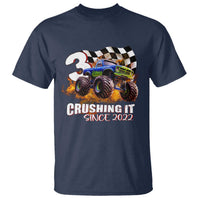 Monster Truck Birthday T Shirt Happy 3rd Bday Party 3 Years Old Boy