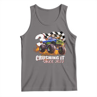 Monster Truck Birthday Tank Top Happy 3rd Bday Party 3 Years Old Boy