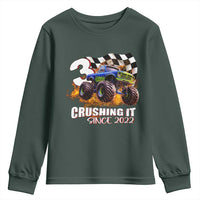 Monster Truck Birthday Youth Sweatshirt Happy 3rd Bday Party 3 Years Old Boy