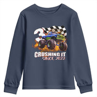 Monster Truck Birthday Youth Sweatshirt Happy 3rd Bday Party 3 Years Old Boy