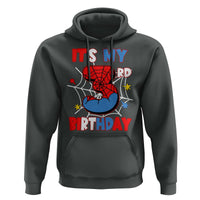 Spider Birthday Hoodie It's My 3rd Bday Party 3 Years Old Boy