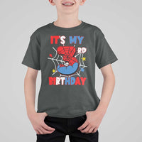 Spider Birthday T Shirt For Kid It's My 3rd Bday Party 3 Years Old Boy